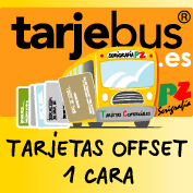 tarjetas offset una cara